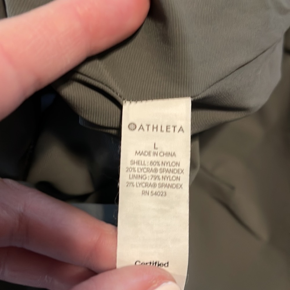 Athleta Green and Blue One Piece Swimsuit Sleek Fit - Picture 7 of 7